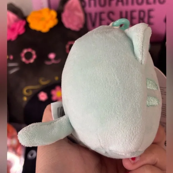 💘5 for $25 / Corinna the Teal Cat Squishmallow Clip 3” - Picture 4 of 8